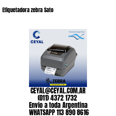 Etiquetadora zebra Sato