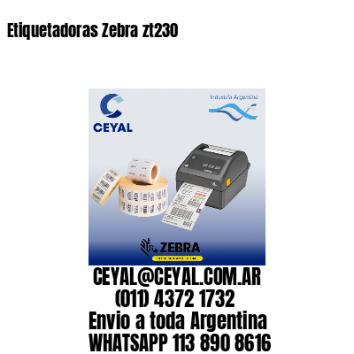 Etiquetadoras Zebra zt230