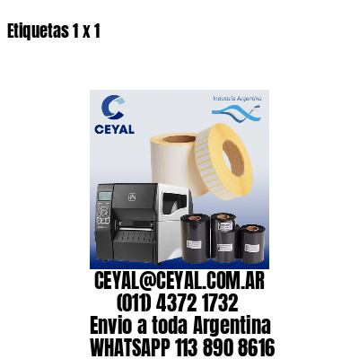 Etiquetas 1 x 1
