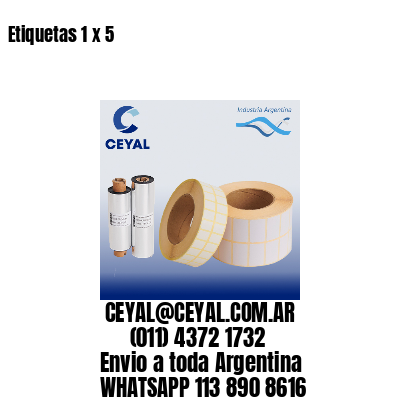 Etiquetas 1 x 5