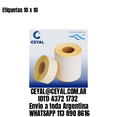 Etiquetas 10 x 10