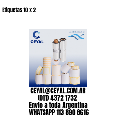 Etiquetas 10 x 2