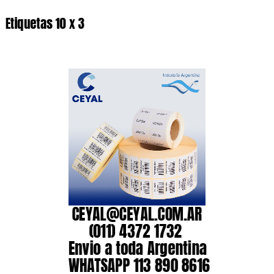 Etiquetas 10 x 3