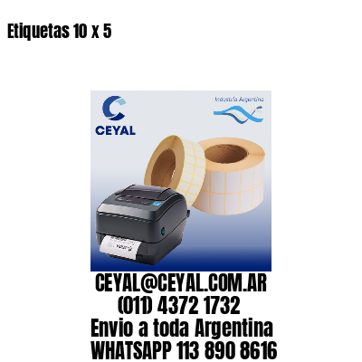 Etiquetas 10 x 5