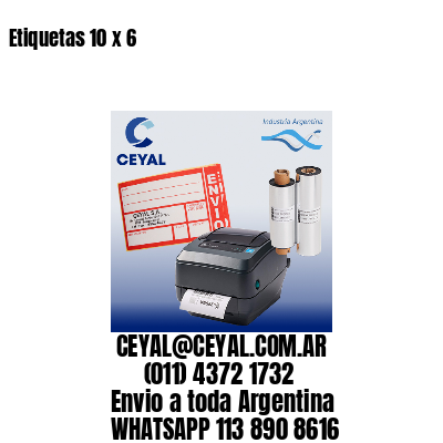 Etiquetas 10 x 6