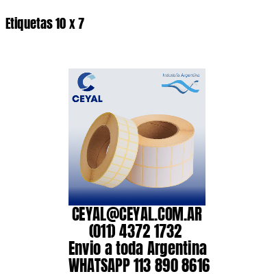 Etiquetas 10 x 7