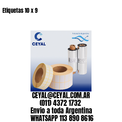 Etiquetas 10 x 9