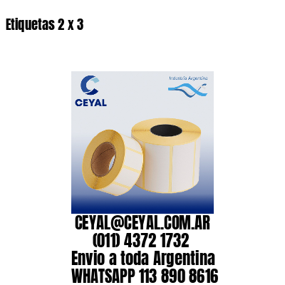 Etiquetas 2 x 3