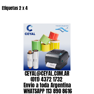 Etiquetas 2 x 4