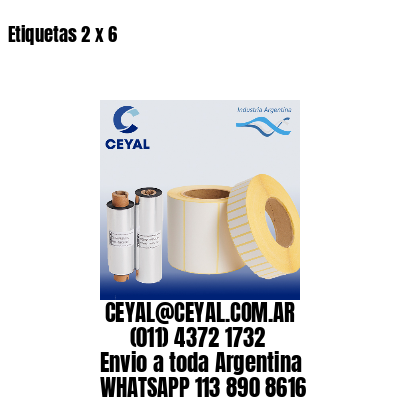 Etiquetas 2 x 6