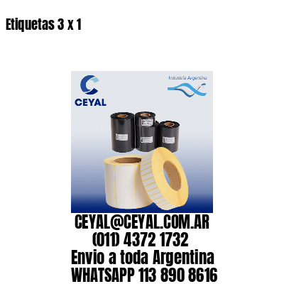 Etiquetas 3 x 1