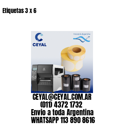 Etiquetas 3 x 6