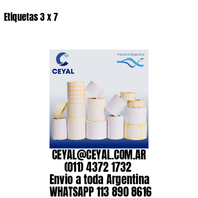 Etiquetas 3 x 7