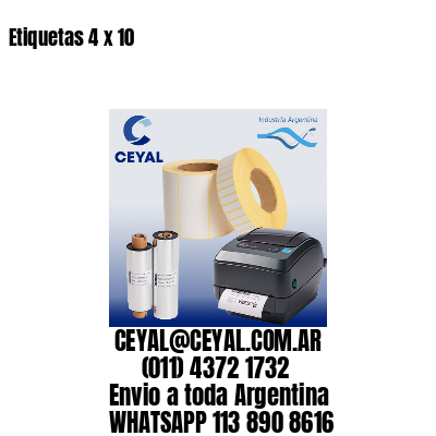 Etiquetas 4 x 10