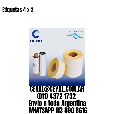Etiquetas 4 x 2