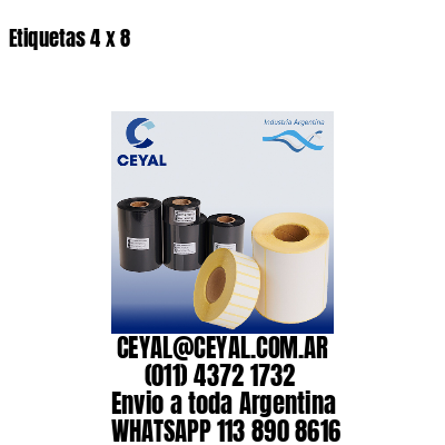 Etiquetas 4 x 8