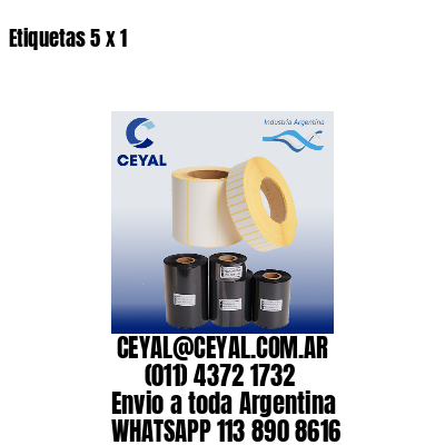 Etiquetas 5 x 1