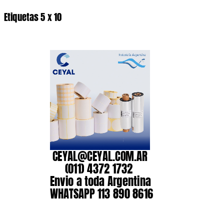Etiquetas 5 x 10
