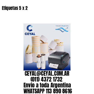 Etiquetas 5 x 2