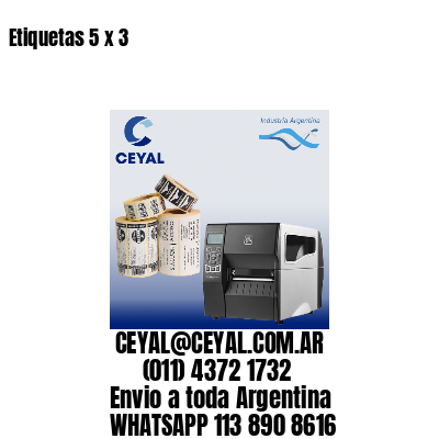 Etiquetas 5 x 3