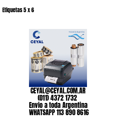 Etiquetas 5 x 6