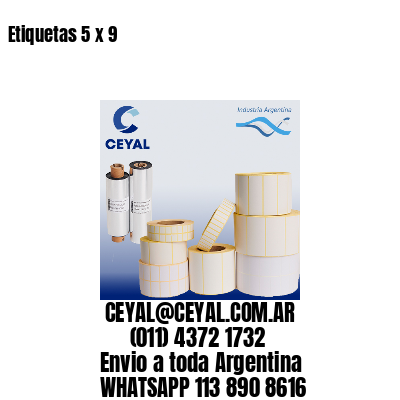 Etiquetas 5 x 9