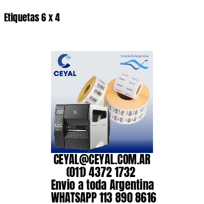 Etiquetas 6 x 4