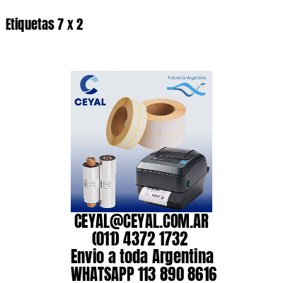 Etiquetas 7 x 2