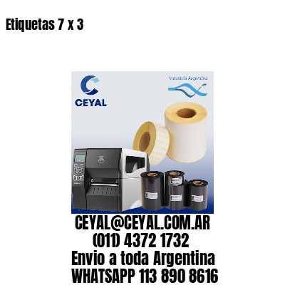 Etiquetas 7 x 3