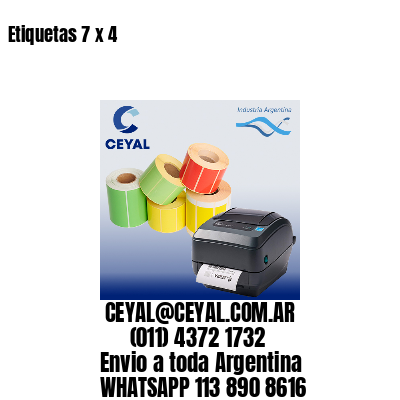 Etiquetas 7 x 4