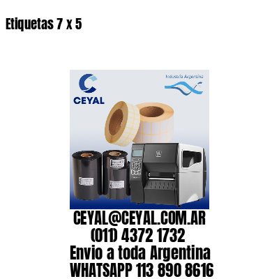 Etiquetas 7 x 5