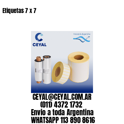 Etiquetas 7 x 7