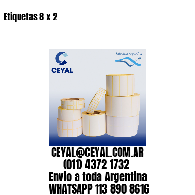 Etiquetas 8 x 2