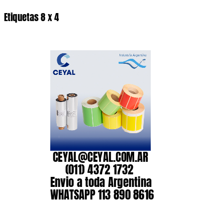 Etiquetas 8 x 4