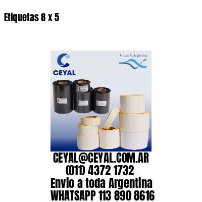 Etiquetas 8 x 5
