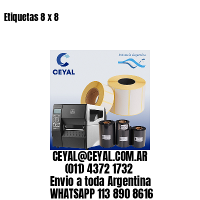 Etiquetas 8 x 8