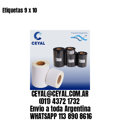 Etiquetas 9 x 10