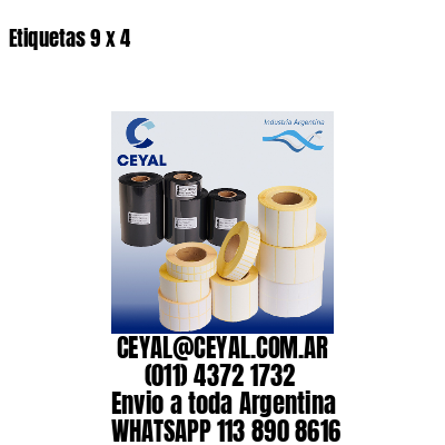 Etiquetas 9 x 4