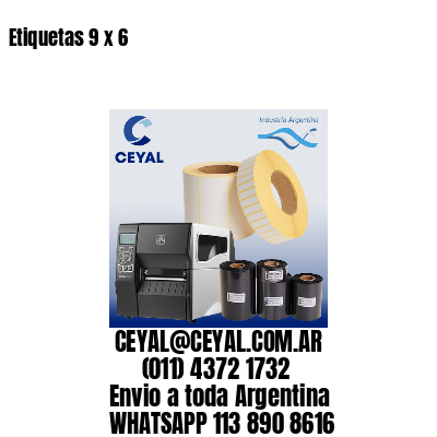 Etiquetas 9 x 6