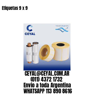 Etiquetas 9 x 9