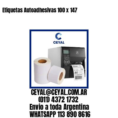 Etiquetas Autoadhesivas 100 x 147