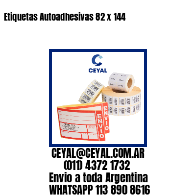Etiquetas Autoadhesivas 82 x 144