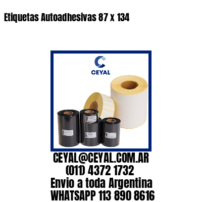 Etiquetas Autoadhesivas 87 x 134