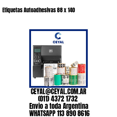 Etiquetas Autoadhesivas 88 x 140
