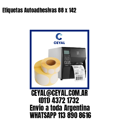 Etiquetas Autoadhesivas 88 x 142