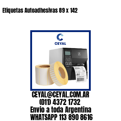 Etiquetas Autoadhesivas 89 x 142