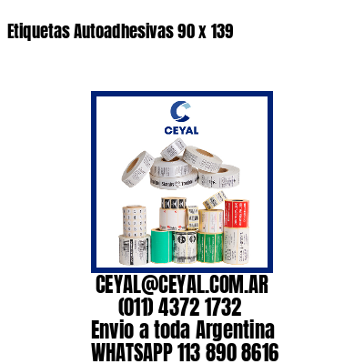 Etiquetas Autoadhesivas 90 x 139