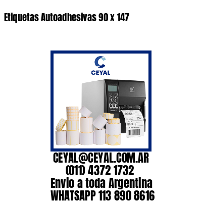 Etiquetas Autoadhesivas 90 x 147