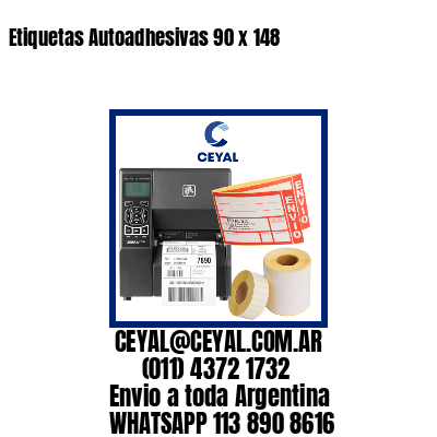 Etiquetas Autoadhesivas 90 x 148