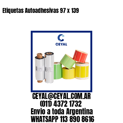 Etiquetas Autoadhesivas 97 x 139